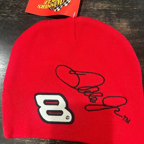 Dale Earnhardt Jr #8 Red Color Knit Beanie - Officially Licensed - Brand New - Picture 2 of 6